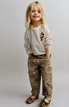 ZARA baby 人気 ヒョウ柄カーゴパンツ 110cm