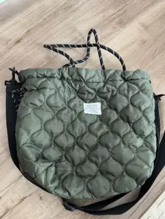 JaVa 2WAYキルティング　巾着ショルダ ショルダーバッグ　トートバッグ