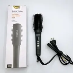 未使用✨SALONIA ストレートヒートブラシ スリム SL-012BKS