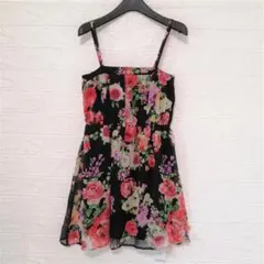 新品　INGNI　花柄シフォン　チュニック　ワンピース　M
