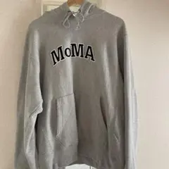 Champion MoMA ロゴ パーカー Mサイズ グレー
