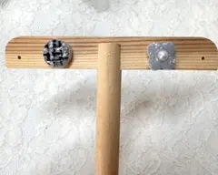 再販 グレー チェック柄 美濃焼ピアス イヤリング