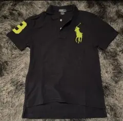 Ralph Lauren ビッグポニー ポロシャツ swag drip 短丈　黒のサムネイル
