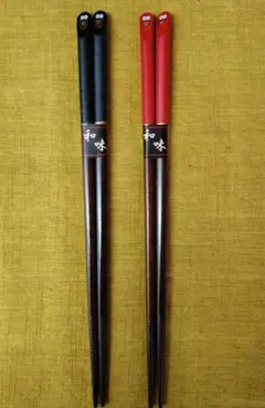 木製 朱塗分先角箸 漆塗5膳(滑り止め箸) - メルカリ