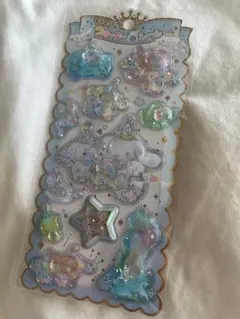 【匿名配送】シナモロール　キラキラウォーターインシール