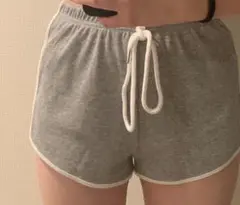 グレーショートパンツ ルームウェア
