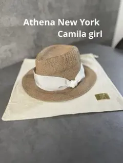 アシーナニューヨークAthenaNewYork 中折れハット カミラ Athena New Yorkの帽子。折り畳みできる中折れハット。 - すっきりと