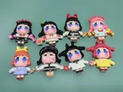 カラフルキャラクター デコレーションパーツ 8個セット