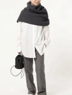 AP STUDIO ベージュ リブニットケープ　 フリーサイズ　完売品 2025年最新】APストゥディオ リブケープの人気アイテム - メルカリ