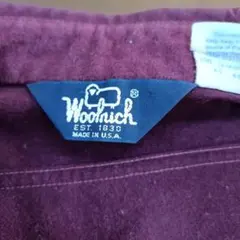 ウールリッチWoolrich バーガンディ Made in USA