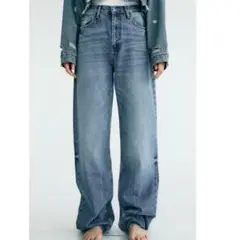 ❤︎ZARA＊TRF WIDE-LEG HIGH-WAIST デニムパンツ❤︎38