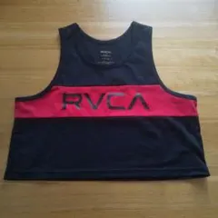 RVCA メッシュタンクトップ 黒/赤 Sサイズ