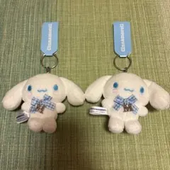 タグ付き未使用 シナモロール イニシャルマスコットキーホルダー M ２点セット