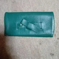 LANVIN COLLECTION 長財布 グリーン リボンのサムネイル