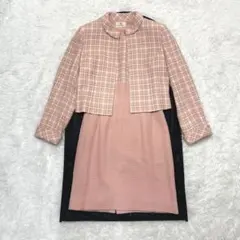 M‘S GRACY ツイード スカートスーツ セットアップ ピンク　M
