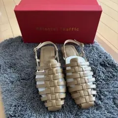 Oriental Traffic ベージュ バックストラップグルカサンダル M