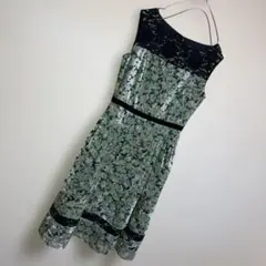 お値下げ可　TOCCA トッカ 花柄ワンピース Sノースリーブ フレア 上品