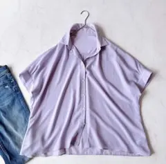極美品 自由区 接触冷感・UVケア・抗菌防臭・洗える リヨセルポプリン ブラウスのサムネイル