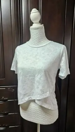 フラワープリント 半袖Tシャツ ホワイトのサムネイル