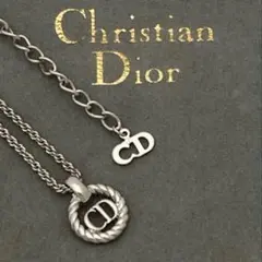 Christian Dior CDロゴ ネックレス シルバーカラーのサムネイル
