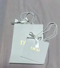 Dior ショッパー　ショップ袋 ホワイト　2枚組