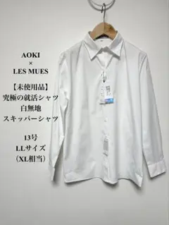 【未使用品】AOKI レミュー 究極の就活 ブラウス ホワイト 13号のサムネイル