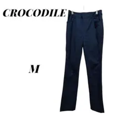 【クロコダイル】CROCODILE ネイビー ノンファスナーパンツ ストレッチMのサムネイル