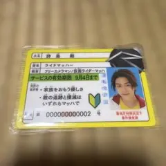 仮面ライダードライブ　免許証 詩島剛 チェイス 劇場版特典 劇場版仮面ライダードライブ 入場者特典免許証 チェイス&詩島剛＋