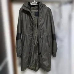オリーブグリーン モッズコート フード付き