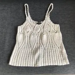 ⭐︎Culture Medium⭐︎クロシェ編み タンクトップ ホワイトのサムネイル