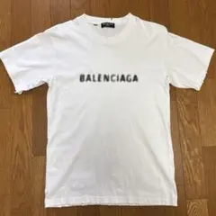 BALENCIAGA バレンシアガ デムナ期 ロゴネック Tシャツ ホワイト BALENCIAGA バレンシアガ デムナ期 ロゴネック Tシャツ ホワイト