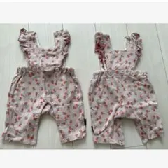 combi miniフリル付きオーバーオール 70cm