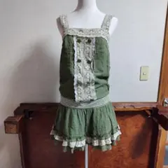 axes femme　前ボタン　当時物　平成レトロ　ワンピース