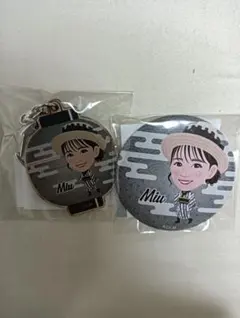 M☆splash Miu キーホルダー 缶バッジ 2点セット