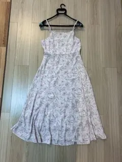 花柄　マキシ丈キャミワンピース(Lサイズ)