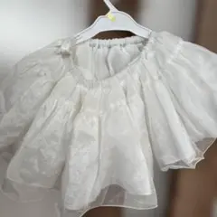 ホワイト フリル パニエ