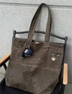 LE LABO ルラボ ワックス キャンバス トートバッグ ルラボLE LABO ワックス加工キャンバス トートバッグ 男女兼用