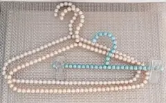 パール ビーズ ハンガー　ホワイト　ピンク　グリーン