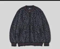 GU UNDERCOVER　シャギークルーネックカーディガン BLACK