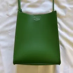 【美品】ALTROSE グリーン ミニショルダーバッグ｜差し色・スマホバッグ