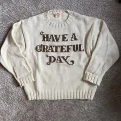 HAVE A GRATEFUL DAY ニットセーター L