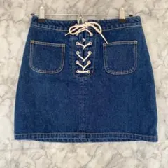 SLY JEANS インディゴデニム　YK2 ガーリーカジュアル　韓国　綿100のサムネイル