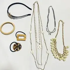 アクセサリー7点セット　雑貨　アクセサリー　ヘアアクセサリー　まとめ売り　☆9