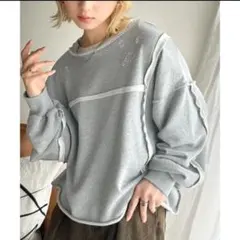 2、3回着用XL 定価5999 JaVa ダメージ スウェット トレーナー