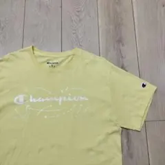 US古着Tシャツ Champion チャンピオン イエロー 黄色 Mサイズ
