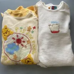 くまのプーさん ロンパース　2枚セット ベビー服　50-70 80