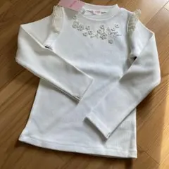 メゾピアノ　カットソー　白　130 新品未使用