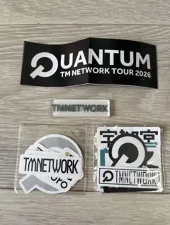アクリルステッカー 4種 コンプ TM NETWORK 　会場限定ガチャ TM Network 会場限定ガチャ限定 アクリルステッカーとステッカーセット