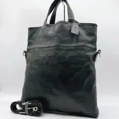 美品 BEAU DESSIN 2wayバッグ A4 レザー ブラック　f814のサムネイル