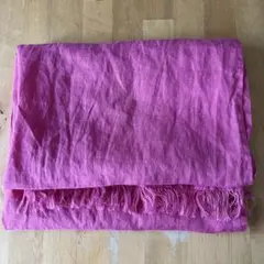 お値下中未使用美品fog linen work フォグリネンワークストールピンクのサムネイル